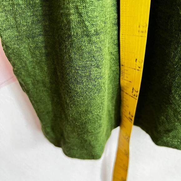 J Jill Love Linen Green‎ Top Lightweight Casual Cottagecore Quiet Luxury Medium - Picture 3 of 6